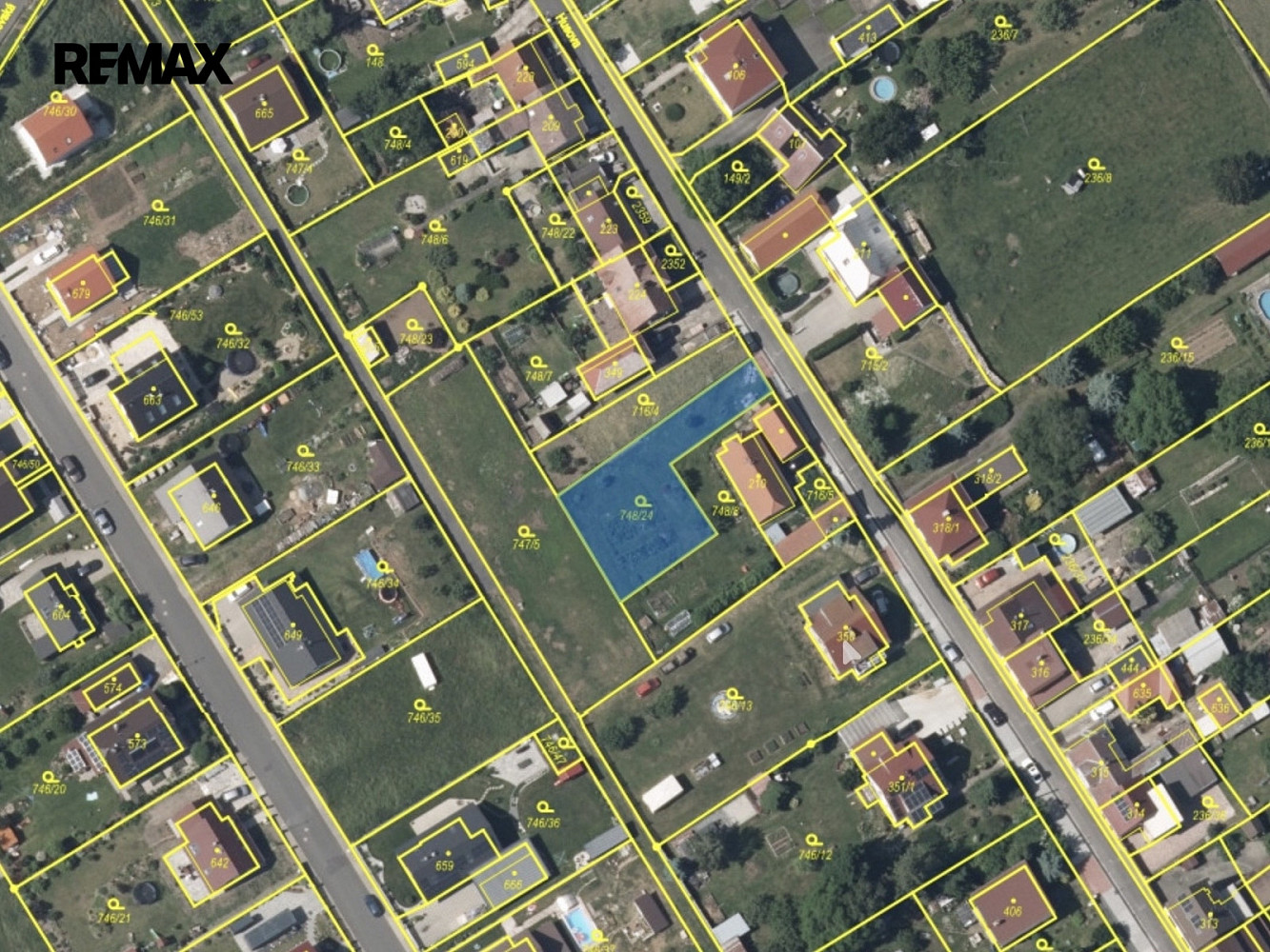 Prodej zahrady 554 m² – pohled 2