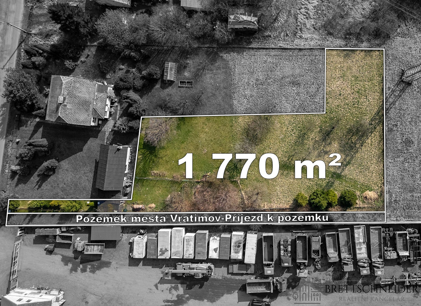 Prodej stavebního pozemku 1 770 m²