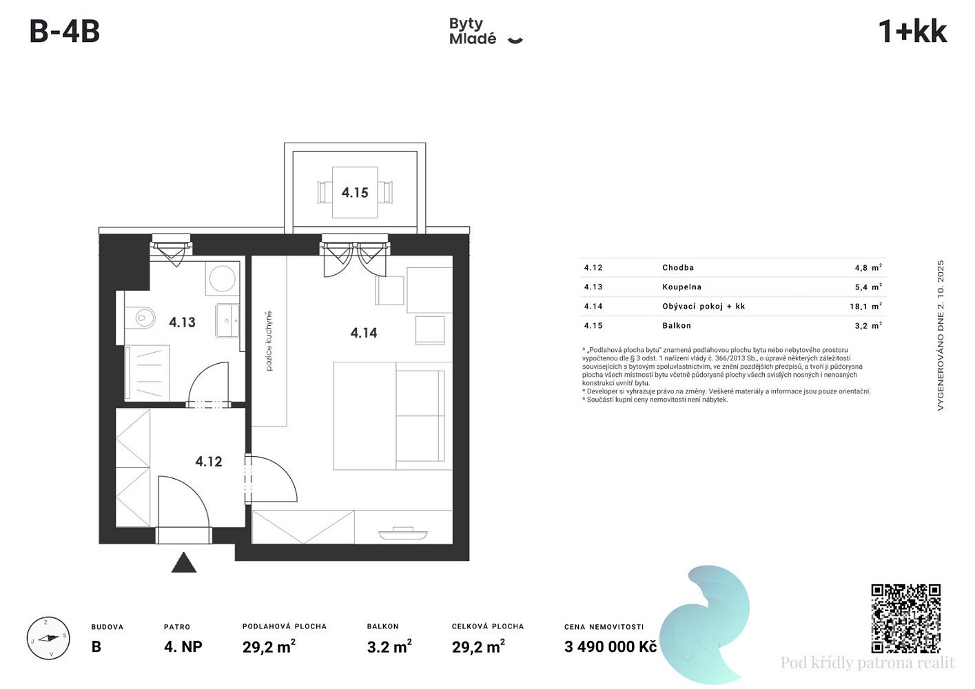 Prodej bytu 1+kk 31 m² – fotografie 5