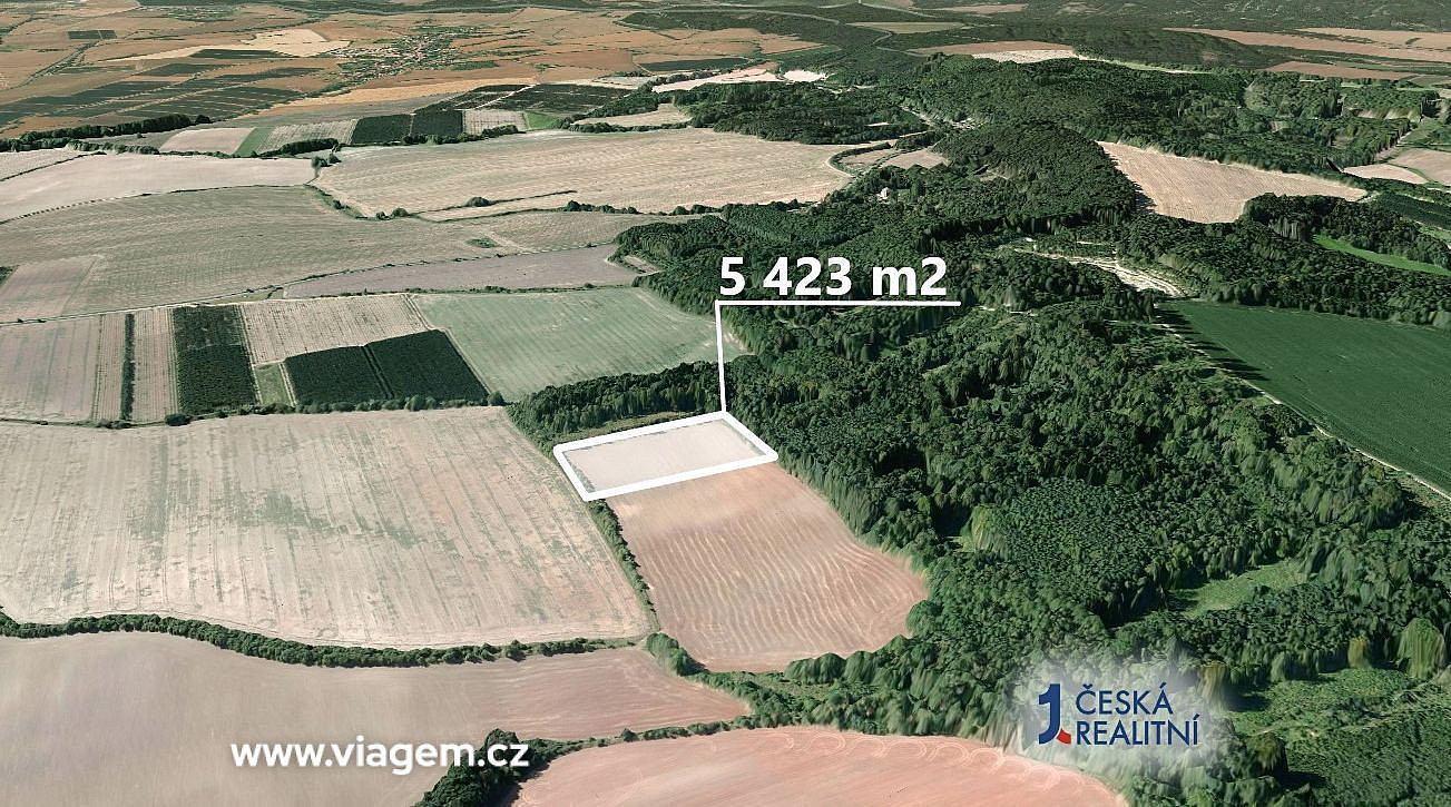 Prodej pole 1 355 m² – pohled 2