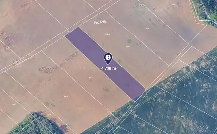 Prodej pole 4 738 m², Čebín, okres Brno-venkov