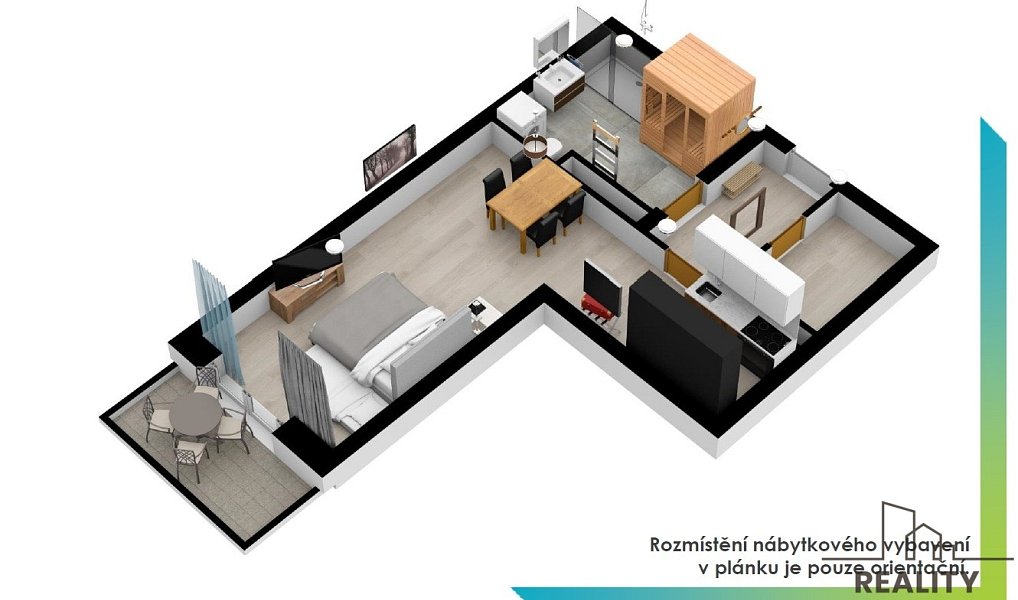 Prodej bytu 1+kk 50 m², Lipno nad Vltavou – náhled fotky 12