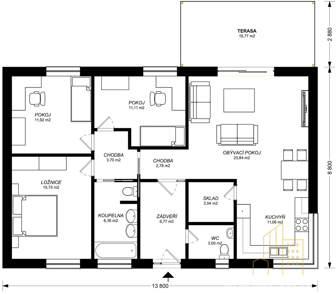 Prodej domu 121 m² s pozemkem 1 m² - Ansicht 5