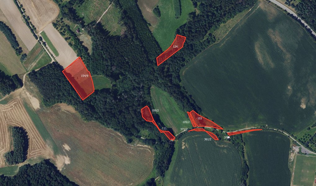 Prodej pole 14 672 m², Vranová – fotka 1 z 3