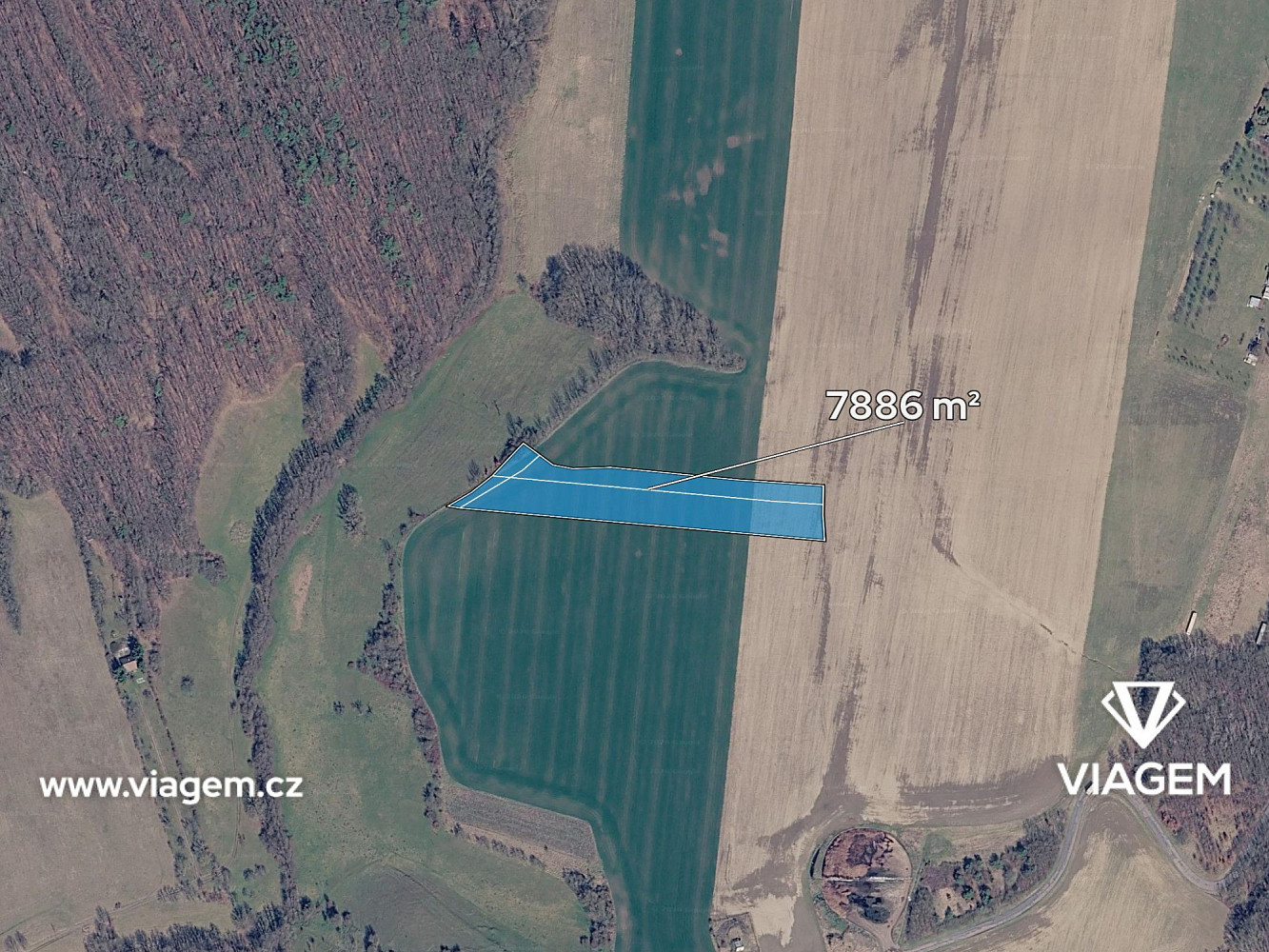 Prodej pole 6 868 m² – fotografie 2