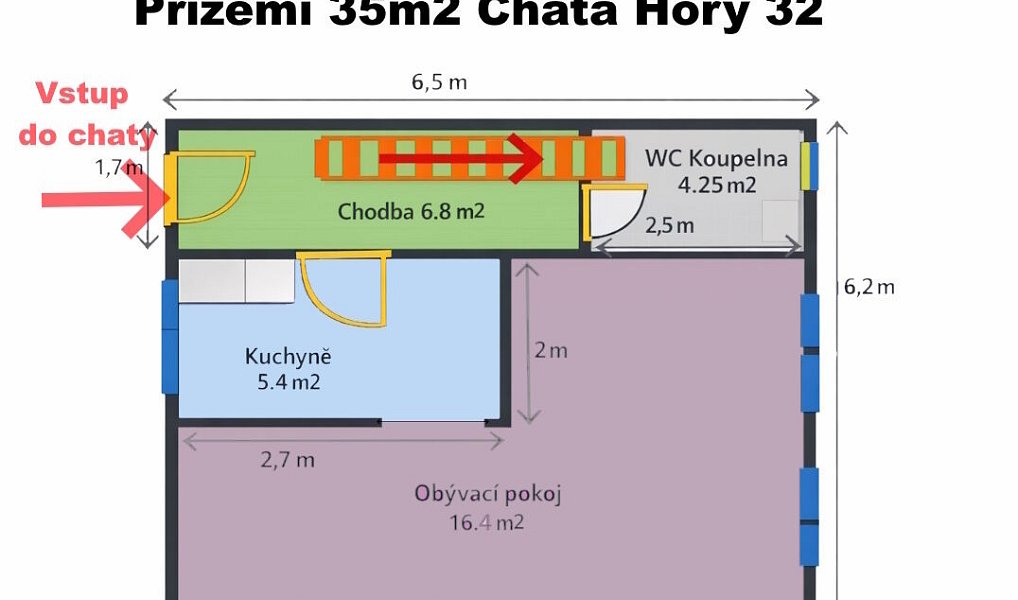 Prodej chaty/chalupy 86 m² s pozemkem 329 m², Horní Planá – náhled fotky 11