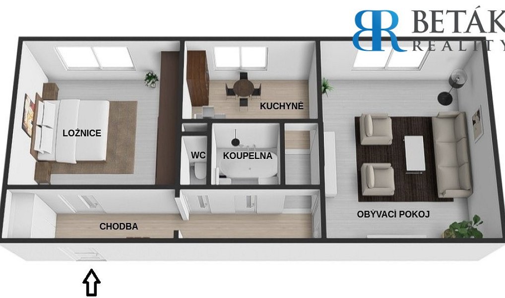 Prodej bytu 2+1 52 m², Přerov – náhled fotky 2