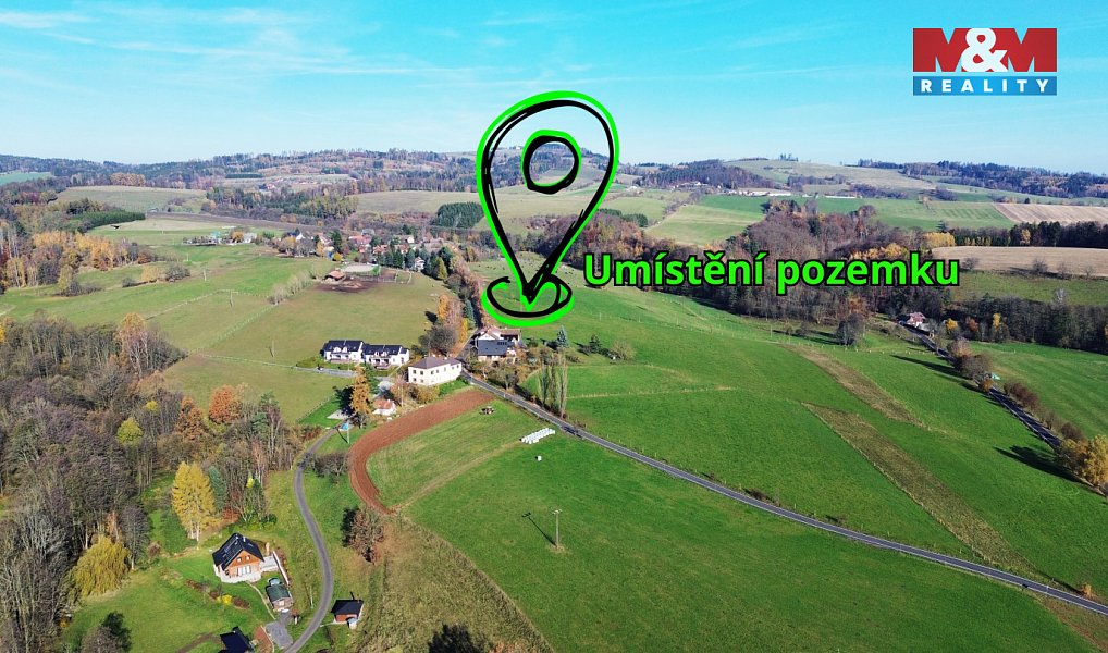 Prodej stavebního pozemku 1 353 m², Úhlejov – náhled fotky 2