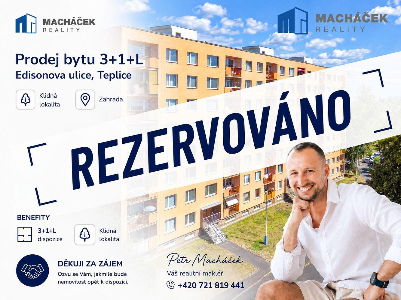 Prodej bytu 3+1 80 m² rezervováno