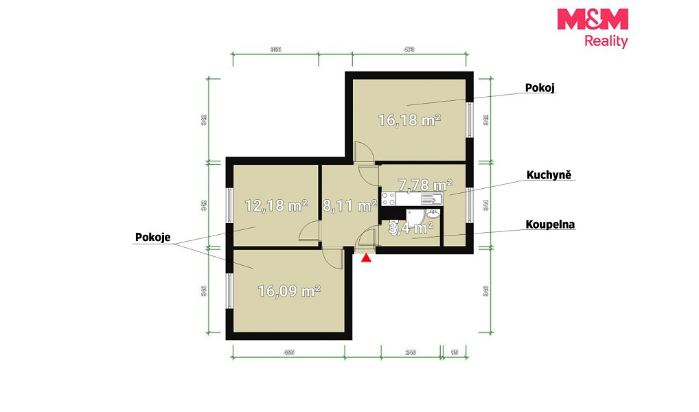 Pronájem bytu 3+1 63 m², Přimda – náhled fotky 15
