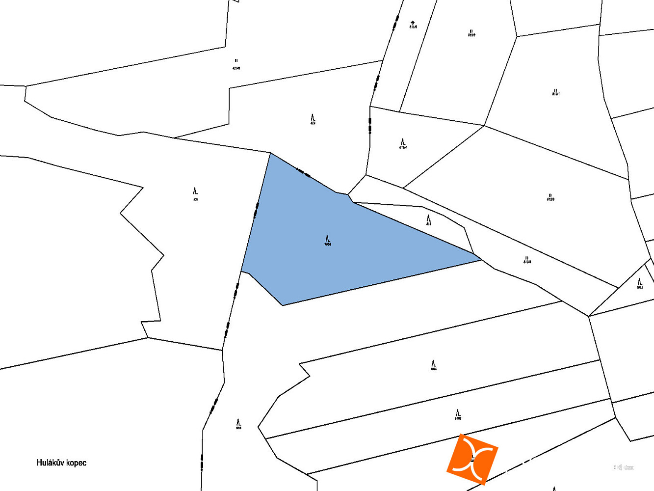 Prodej lesa 838 m² – pohled 2