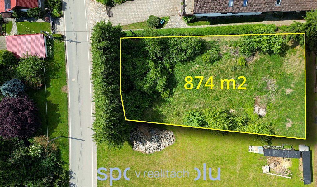 Prodej stavebního pozemku 874 m², Bobrová – náhled fotky 2