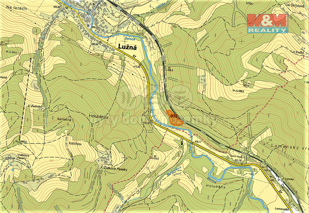 Prodej lesa, 8547 m², Lužná – pohled 4