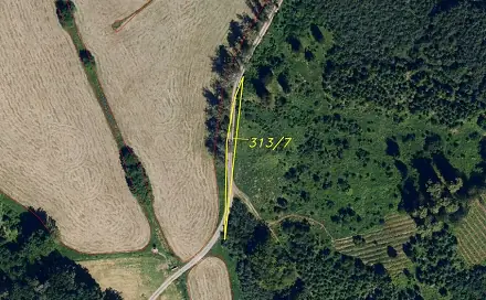 Prodej pozemku 284 m², Zálesí, okres Znojmo