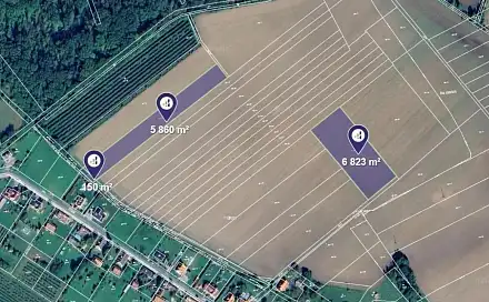 Prodej pole 12 833 m², Kovač, okres Jičín