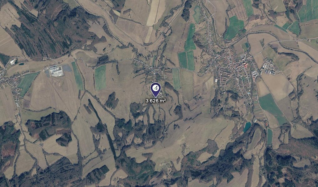 Prodej stavebního pozemku 1 813 m², Jestřabí – náhled fotky 2
