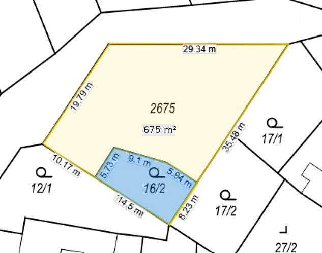 Prodej stavebního pozemku 675 m² – fotografie 2