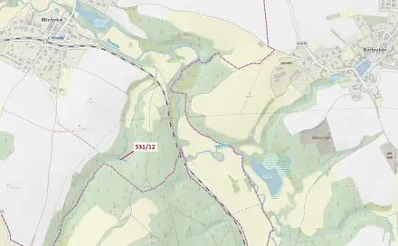 Dražba lesa 281 m², Vysoká
