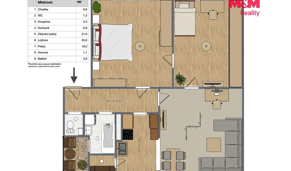 Prodej bytu 3+1 94 m², Čáslav – náhled fotky 18