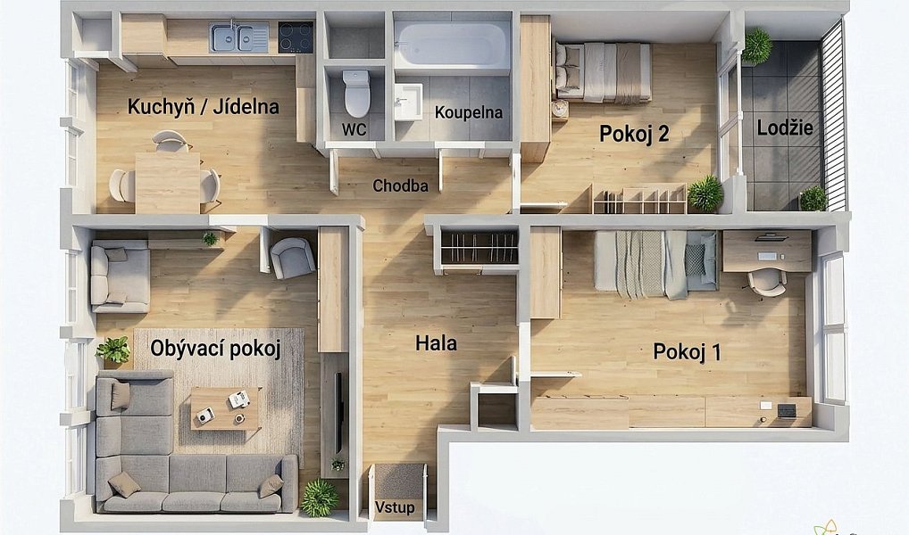 Prodej bytu 3+1 63 m², Pardubice – náhled fotky 3