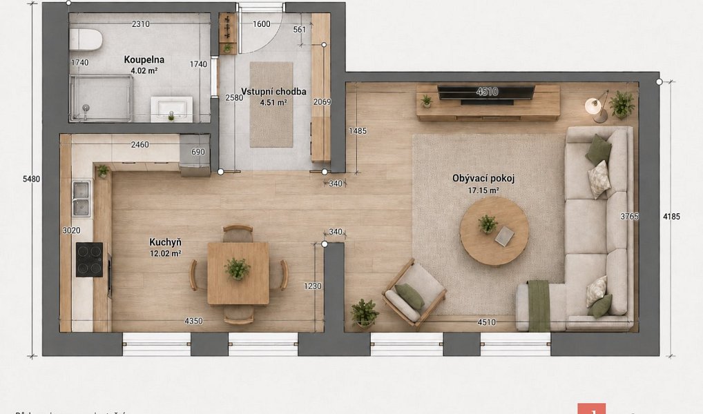 Pronájem bytu 1+1 37 m², Nový Bor – náhled fotky 11