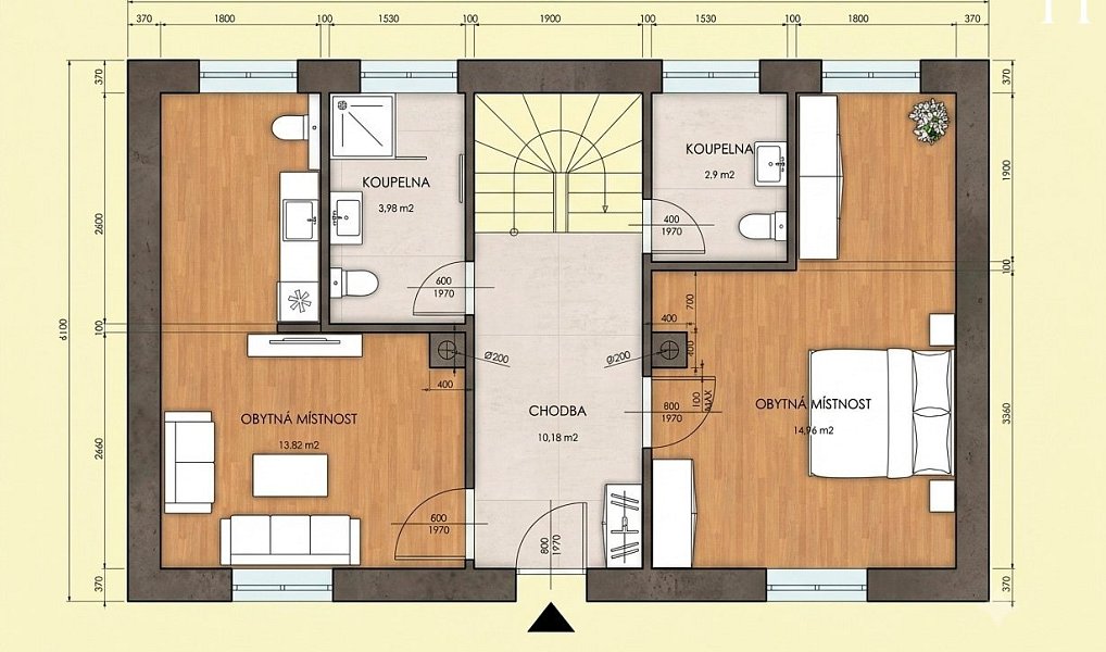 Prodej chaty/chalupy 89 m² s pozemkem 59 m², Střelice – náhled fotky 46