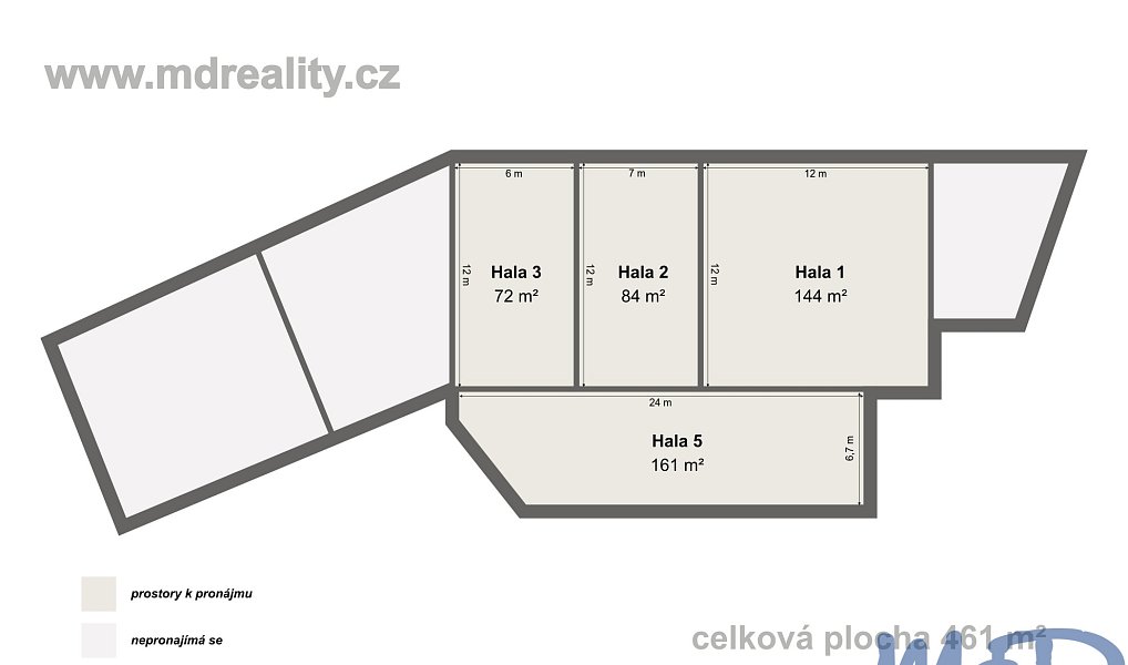 Pronájem výrobních prostor 461 m², Polná – náhled fotky 4
