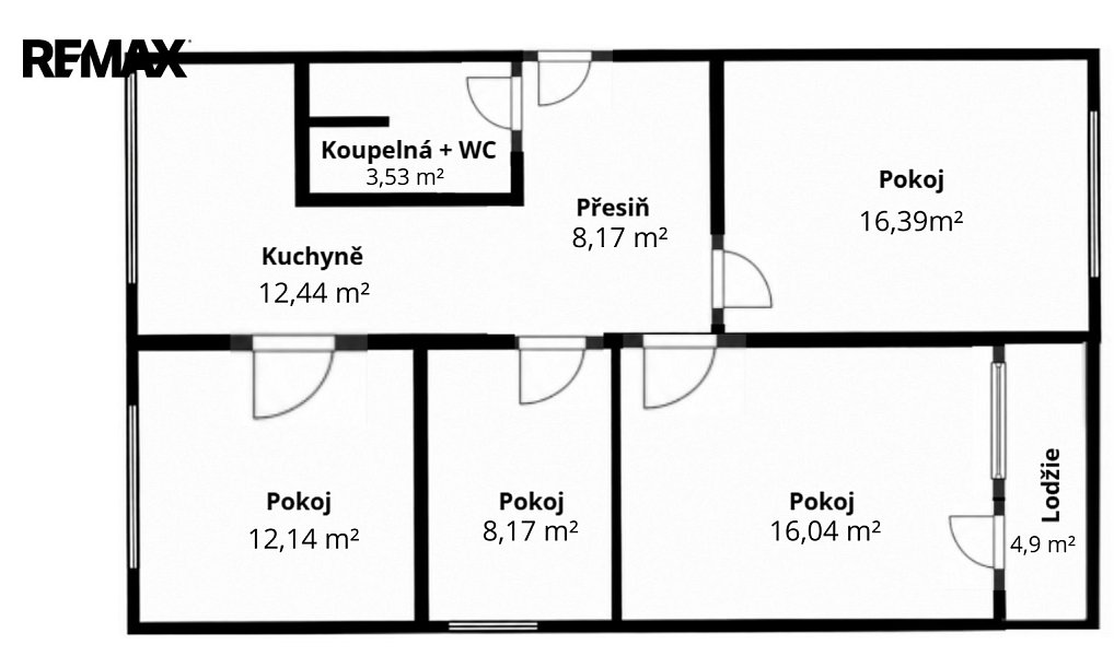 Prodej bytu 4+1 77 m², Chomutov – náhled fotky 2