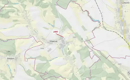 Dražba lesa 797 m², Písečná