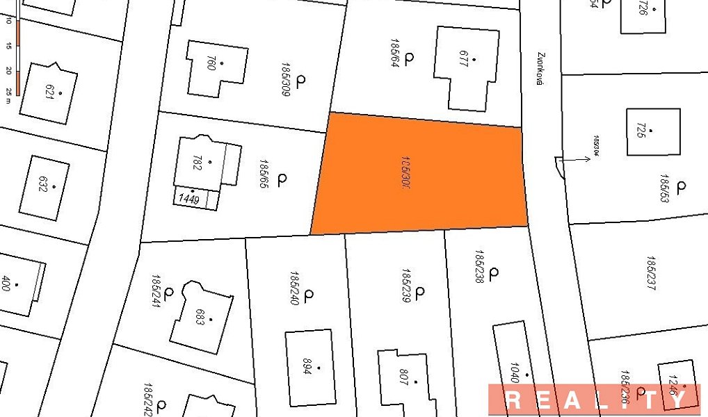Prodej stavebního pozemku 898 m², Chýně – fotka 1 z 7
