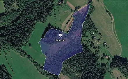 Prodej lesa 54 930 m², Valašská Senice, okres Vsetín