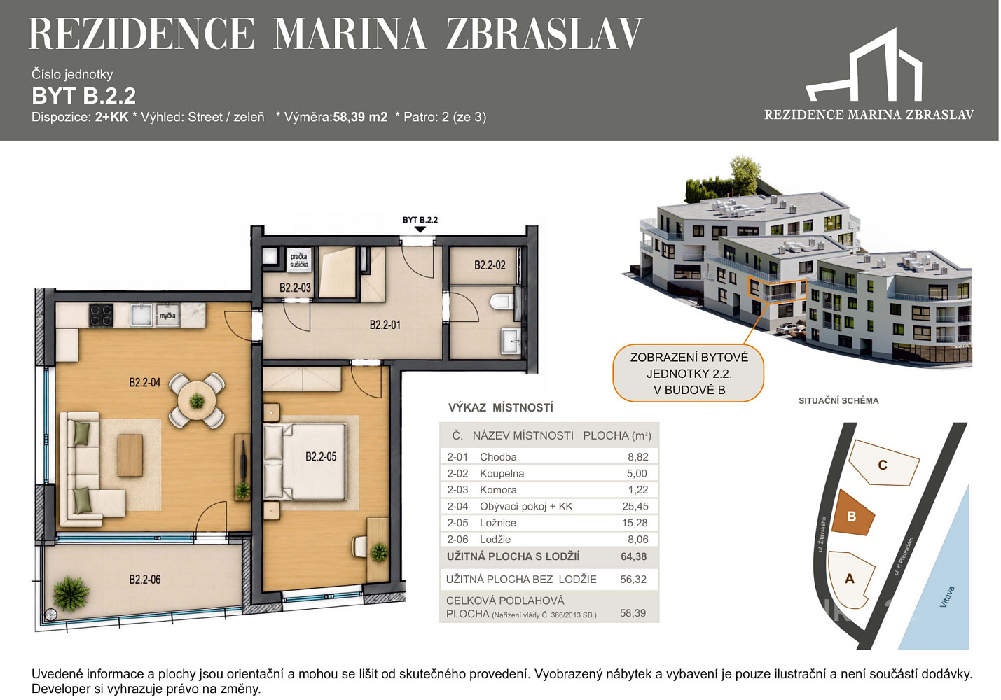 Prodej bytu 2+kk 56 m² – fotografie 4