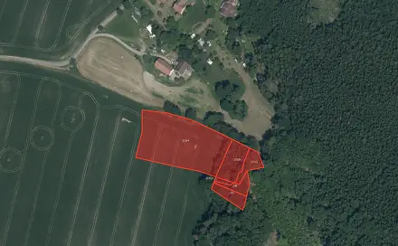 Prodej pole 7 748 m², Bystřice - Jinošice, okres Benešov