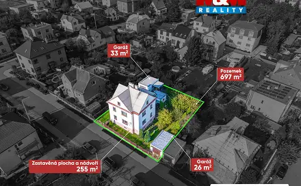 Prodej domu 350 m² s pozemkem 697 m², Leopolda Kříže, Ostrava - Svinov