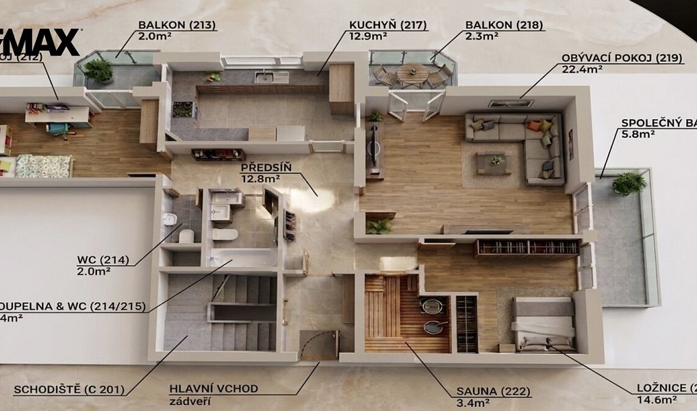 Prodej bytu 3+1 87 m², Luhačovice – náhled fotky 27