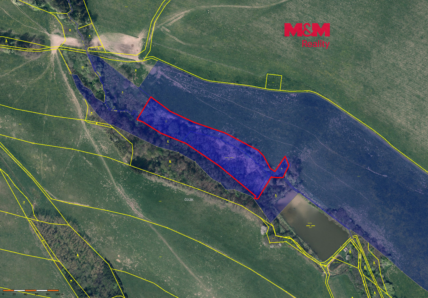 Prodej vodní plochy 13 760 m²