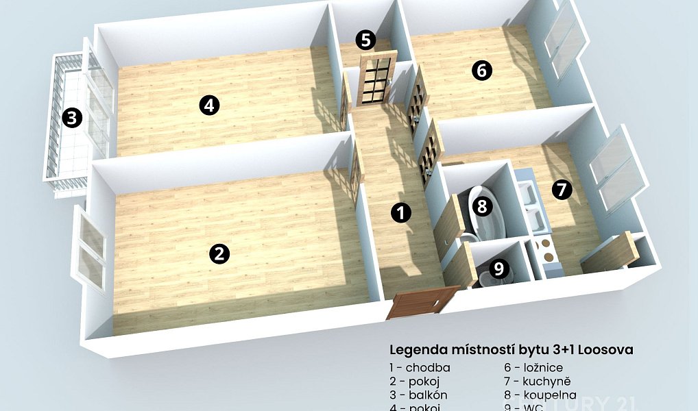 Prodej bytu 3+1 74 m², Brno – náhled fotky 6