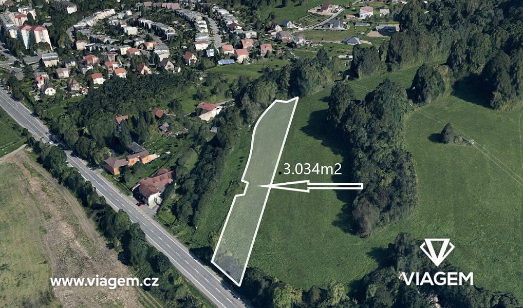 Prodej pole 3 034 m², Vsetín – náhled fotky 3