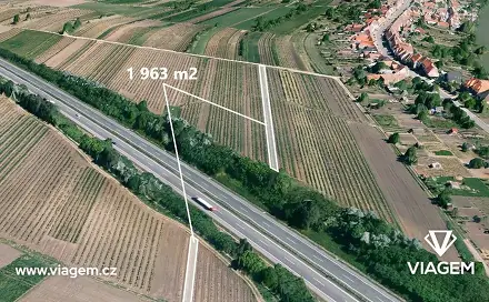 Prodej pole 1 963 m², Kostice, okres Břeclav