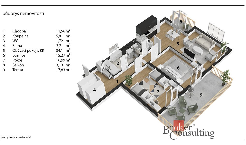 Prodej bytu 3+kk 93 m², Pardubice – náhled fotky 13
