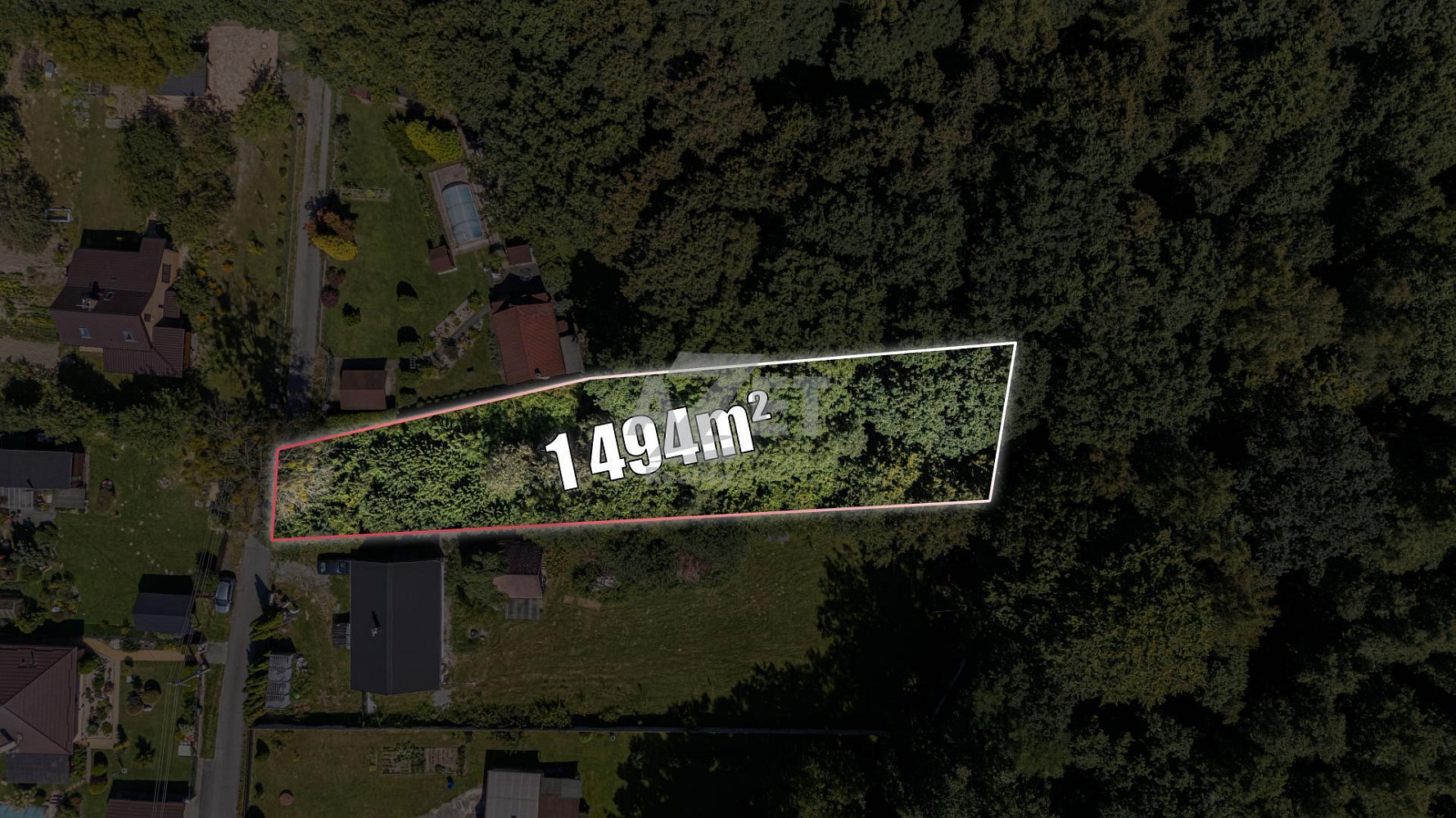 Prodej stavebního pozemku 1 494 m² – fotografie 3