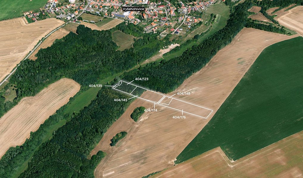 Prodej pozemku, 19741 m², Praha-východ, Vyšehořovice
