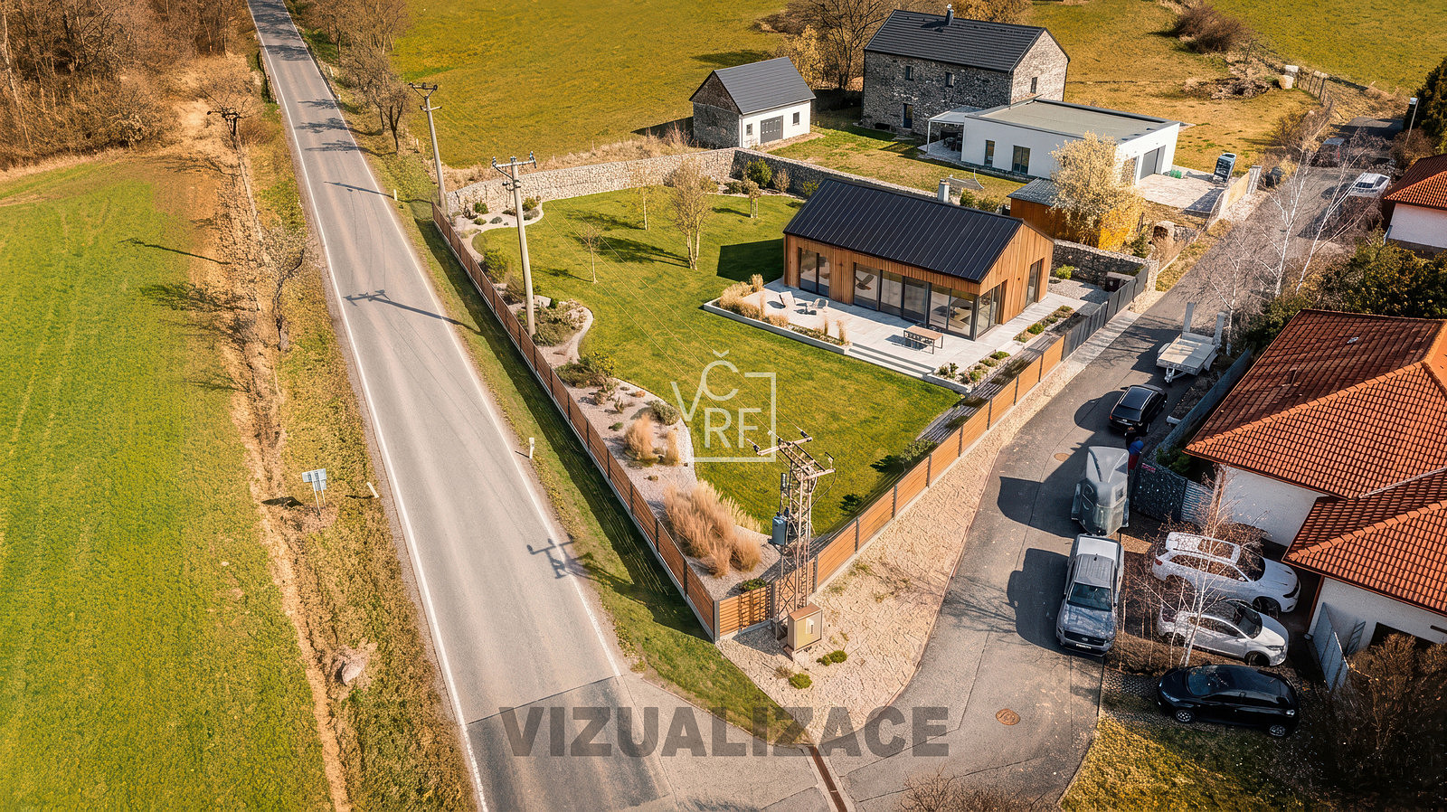 Prodej stavebního pozemku 1 419 m² – pohled 3