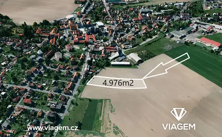 Prodej pole 2 488 m², Chrast, okres Chrudim
