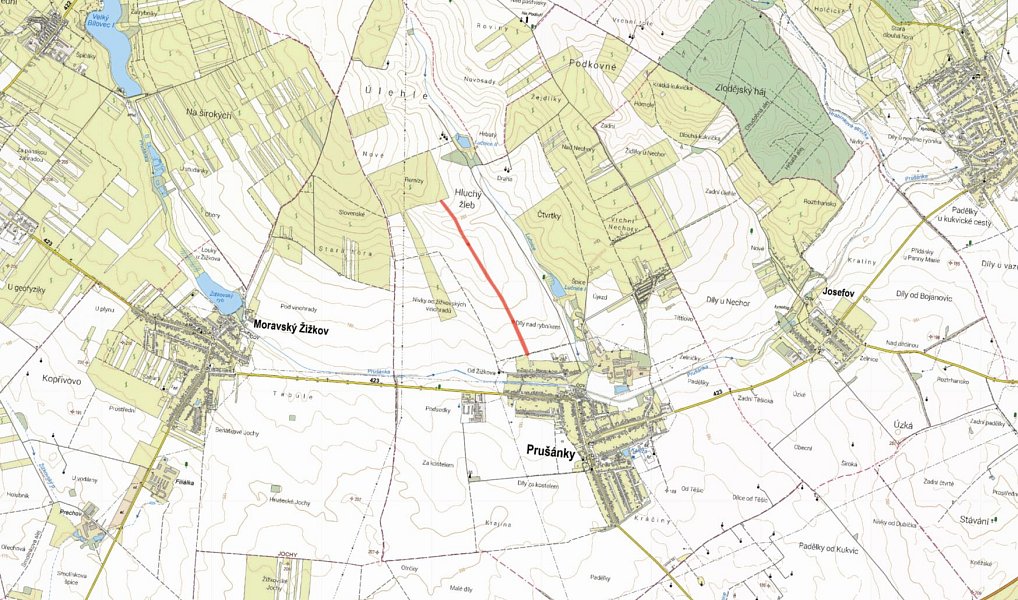 Prodej pole 11 877 m², Prušánky – náhled fotky 2