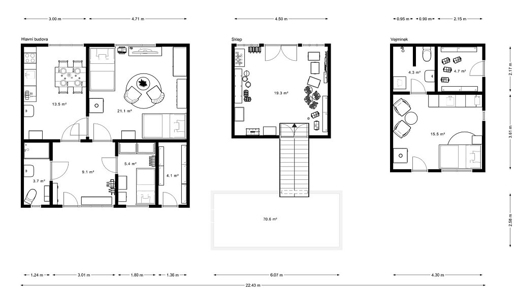 Prodej domu 104 m² s pozemkem 1 247 m², Nový Poddvorov – náhled fotky 17