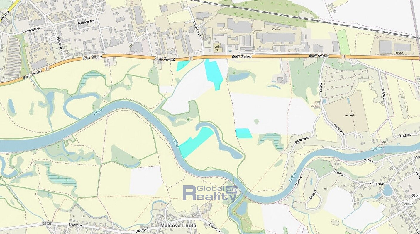 Pozemkové parcely v Hradci Králové – pohled 3