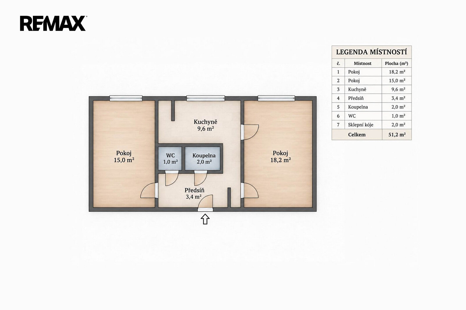 Prodej bytu 2+1 49 m² – fotografie 2