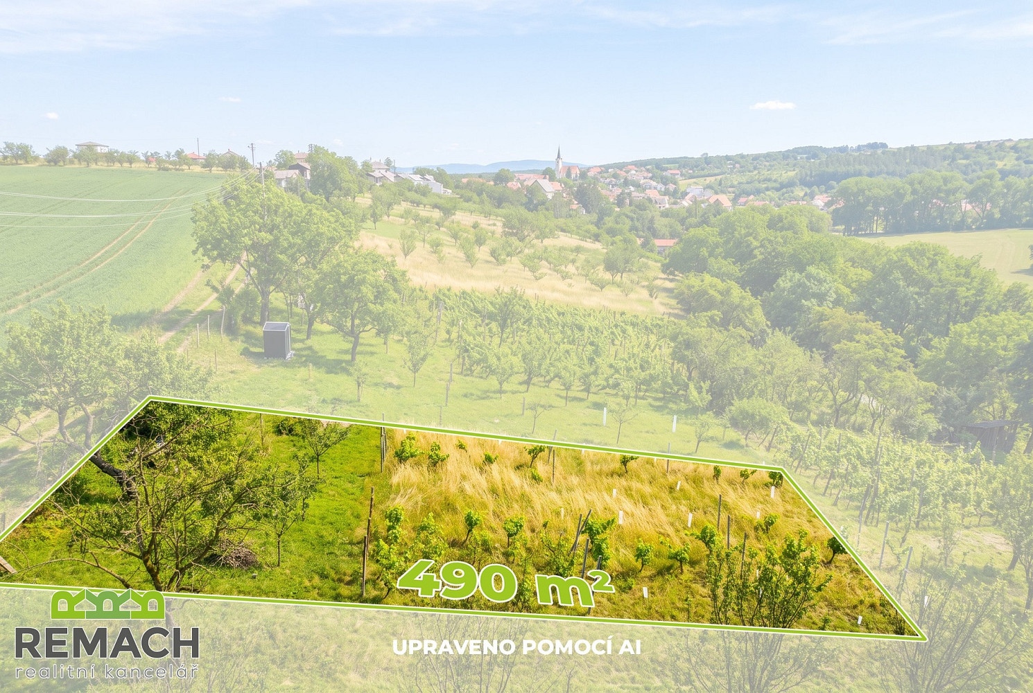Prodej stavebního pozemku 490 m²