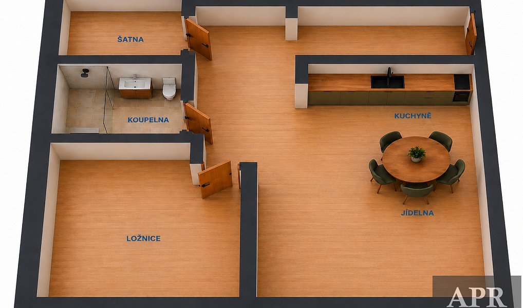 Pronájem bytu 2+kk 54 m², Uherský Brod – náhled fotky 2
